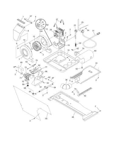 Motor/blower/belt
