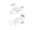 Frigidaire FGF328GMD top/drawer diagram