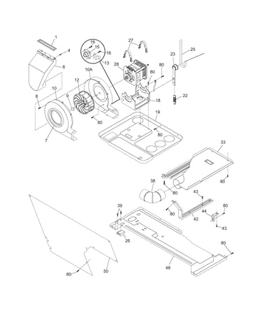 Motor/blower/belt