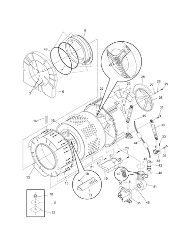 Motor/tub