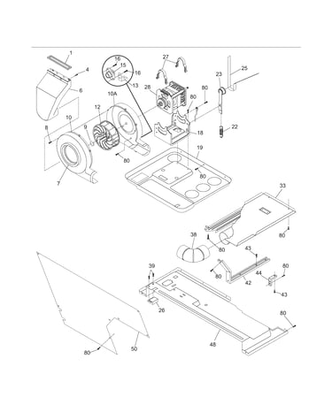 Motor/blower/belt