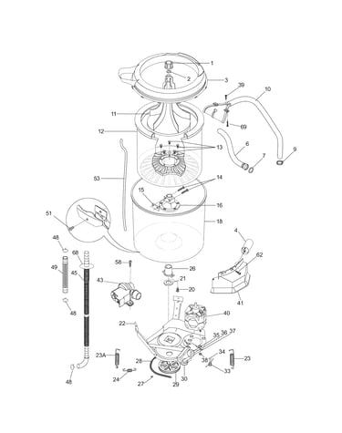 Motor/tub