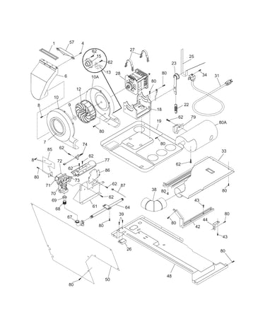 Motor/blower/belt