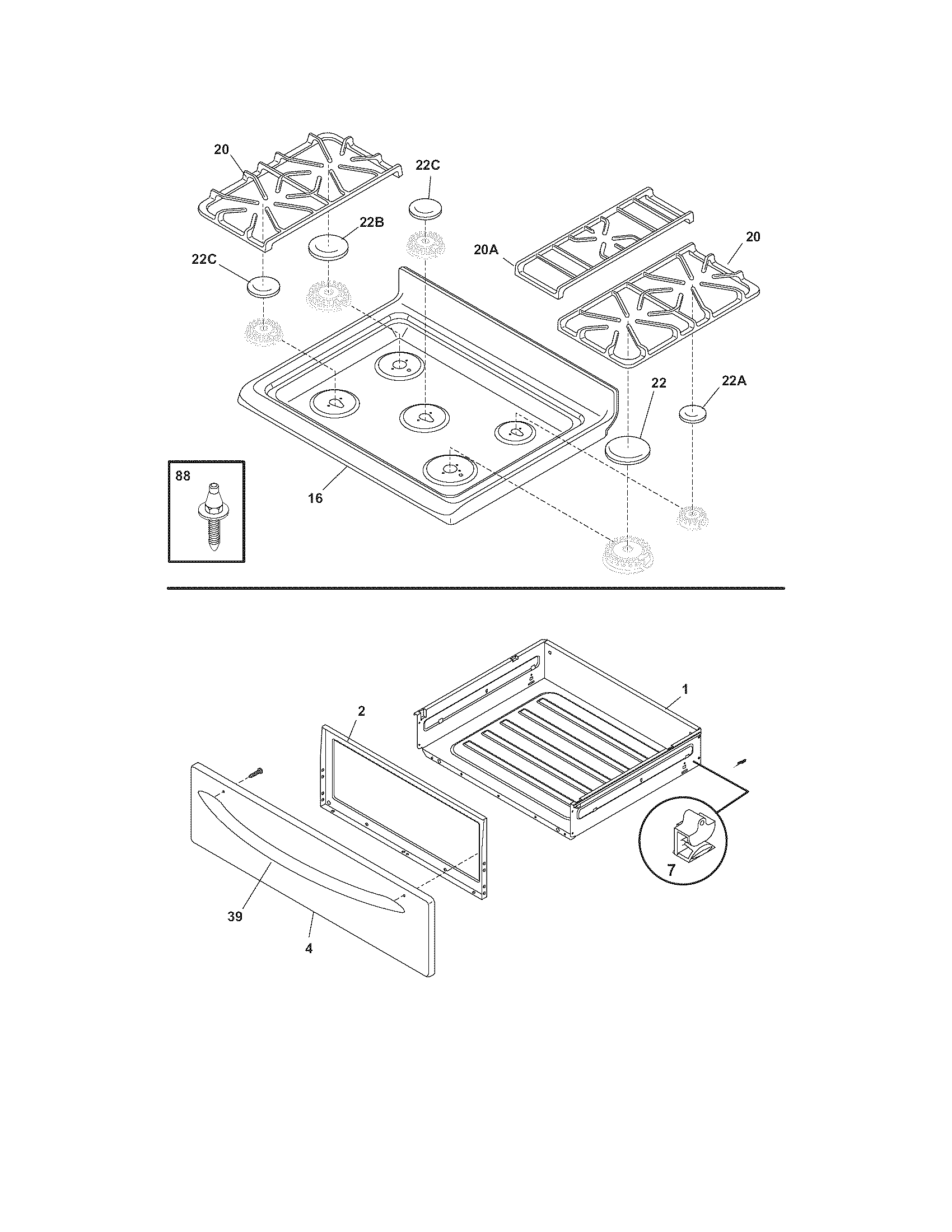 Top/drawer