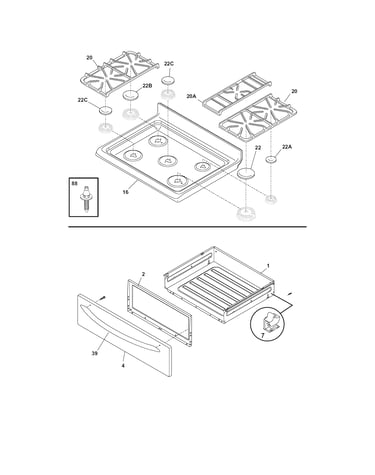 Top/drawer