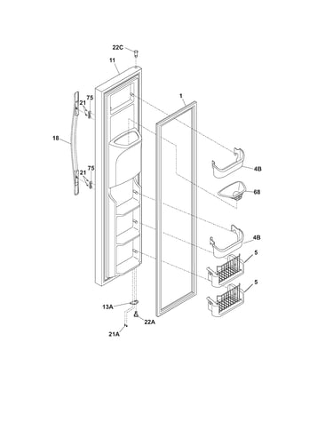 Freezer door