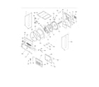 Frigidaire GCET1031FS1 upper cabinet/drum heater diagram