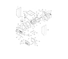 Frigidaire GLET1142FS1 upper cabinet/drum heater diagram