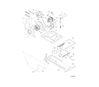 Frigidaire GLET1142FS1 motor/blower/belt diagram