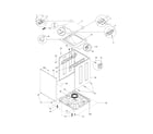 Frigidaire GLET1142FS1 lower cabinet/top diagram