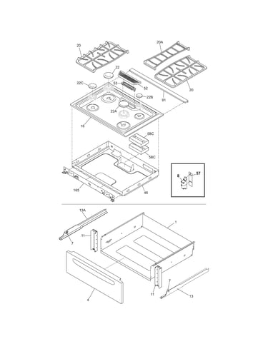 Top/drawer