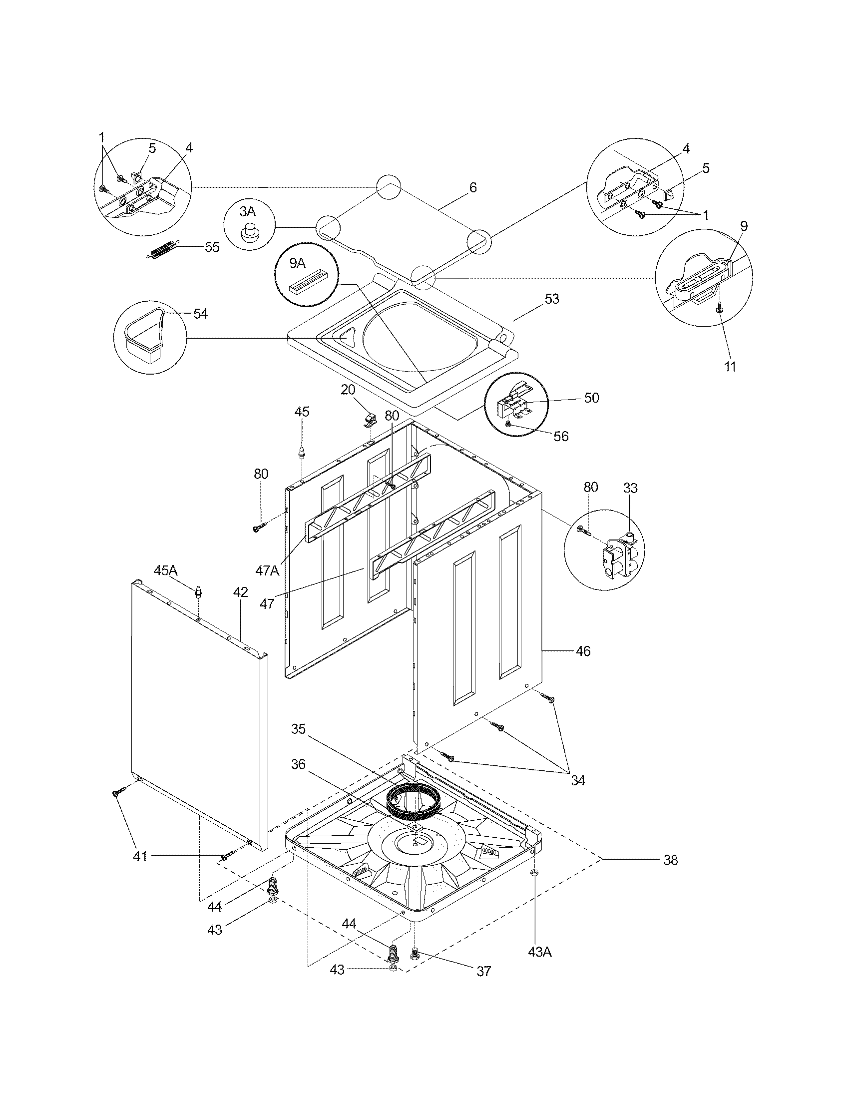 Lower cabinet/top