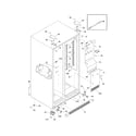 Frigidaire FRSHB5EHPB3 cabinet diagram