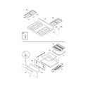 Crosley CRG3160GBBB top/drawer diagram