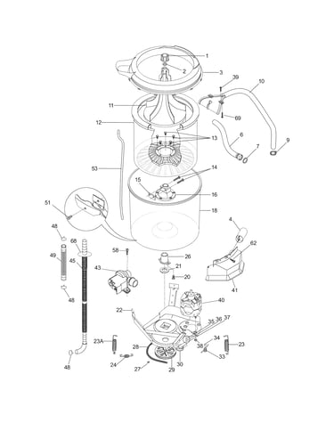 Motor/tub