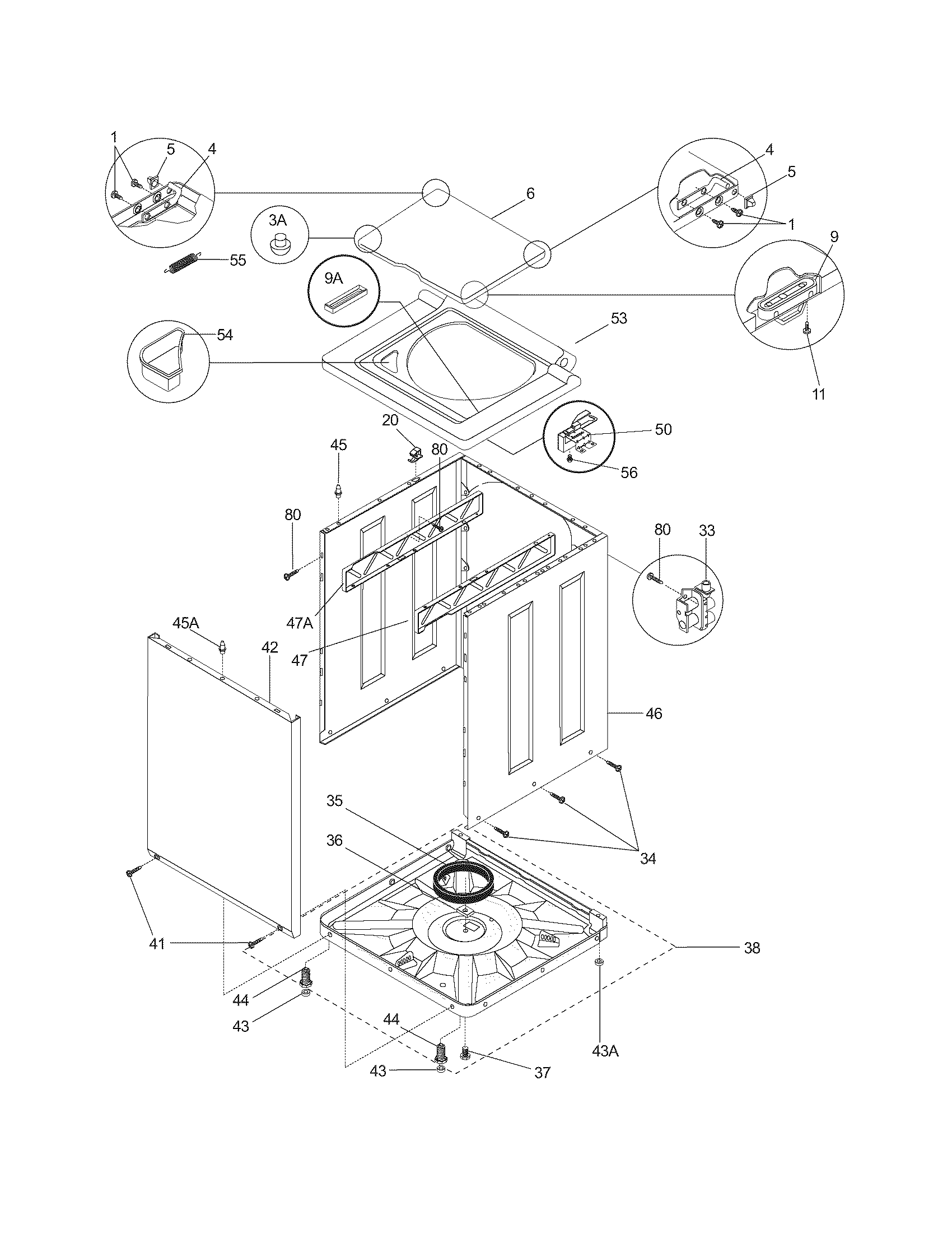 Lower cabinet/top