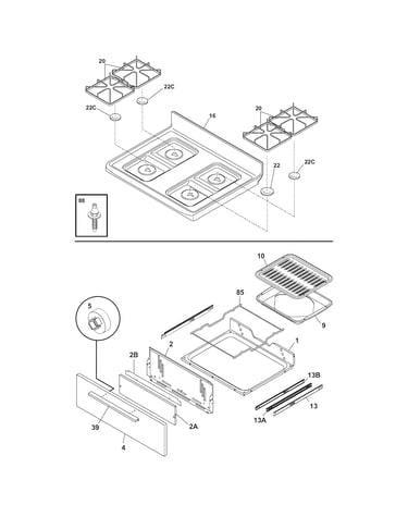 Top/drawer