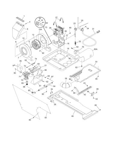 Motor/blower/belt