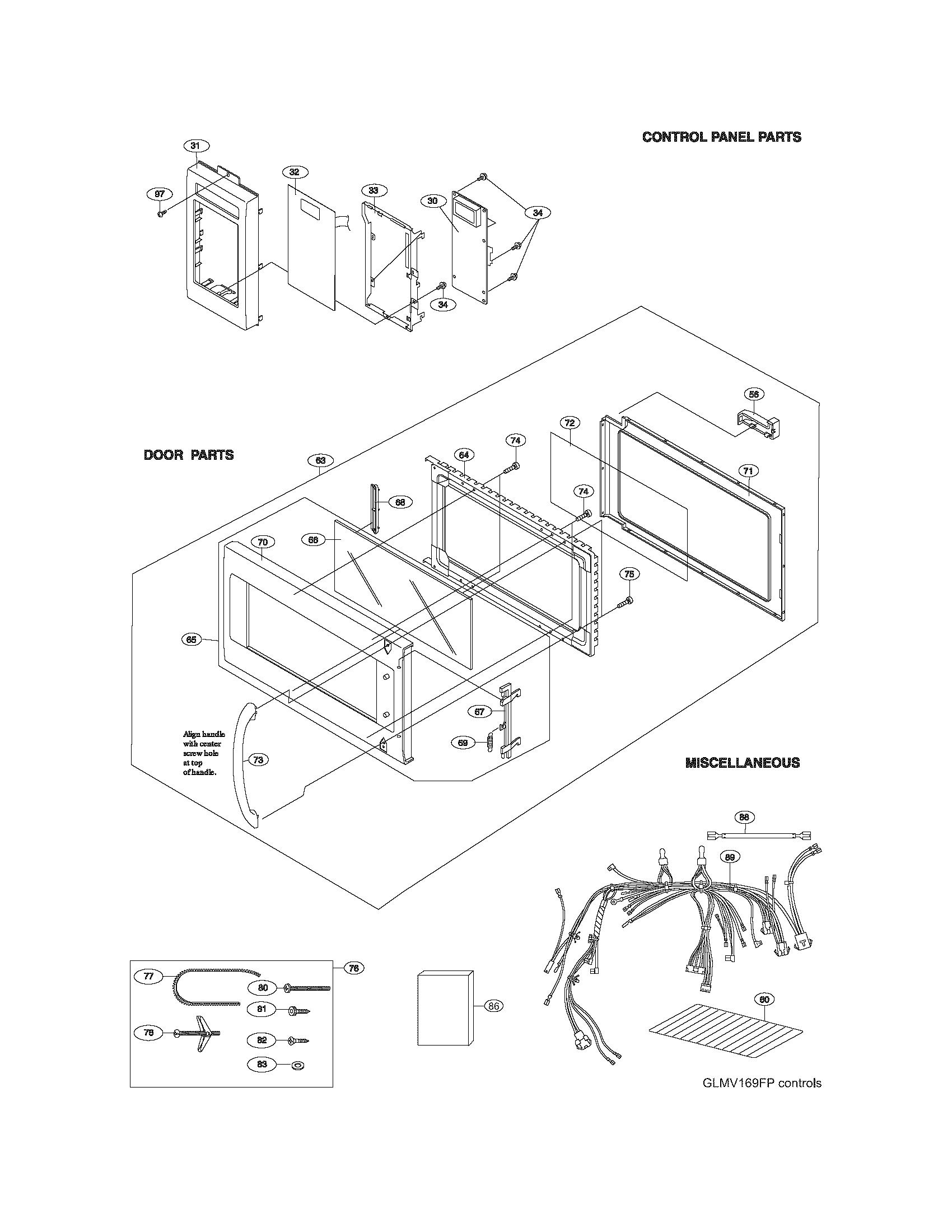 Control panel/door/misc