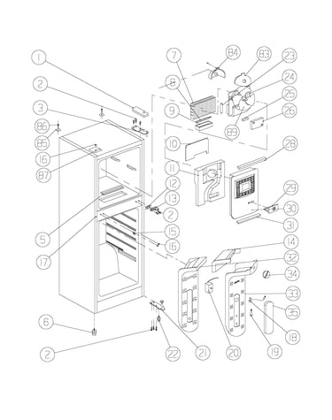 Cabinet/controls