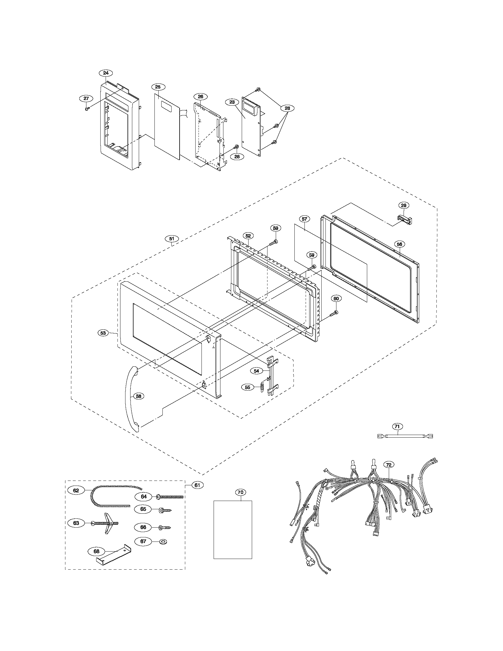 Control panel/door