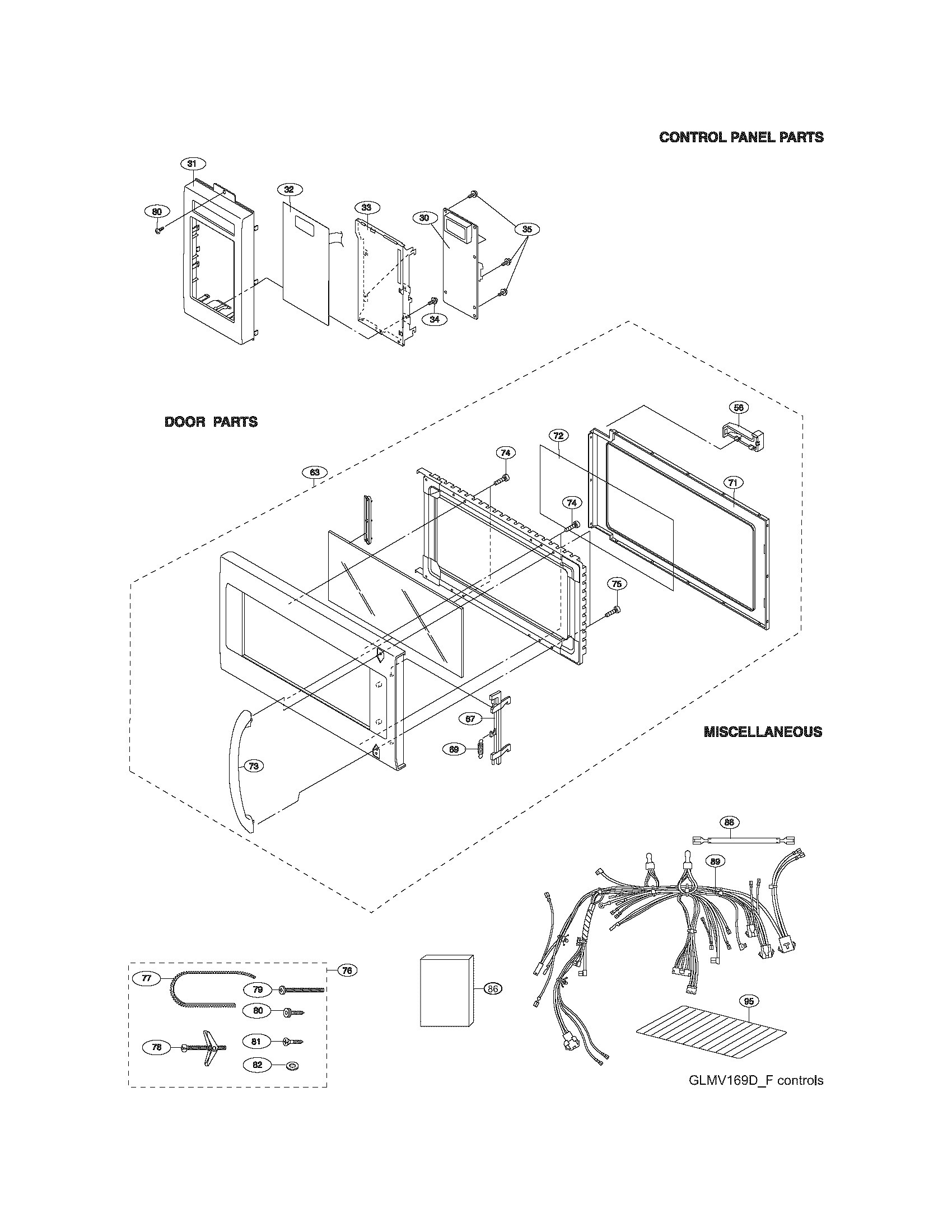 CONTROL PANEL/DOOR/MISC