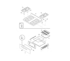 Frigidaire FGFS36FWC top/drawer diagram