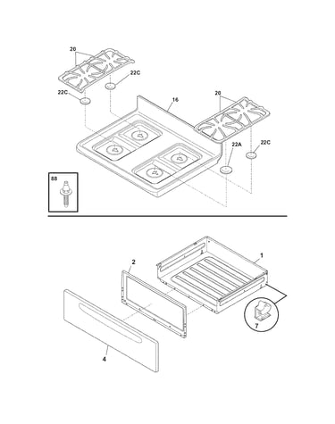 Top/drawer