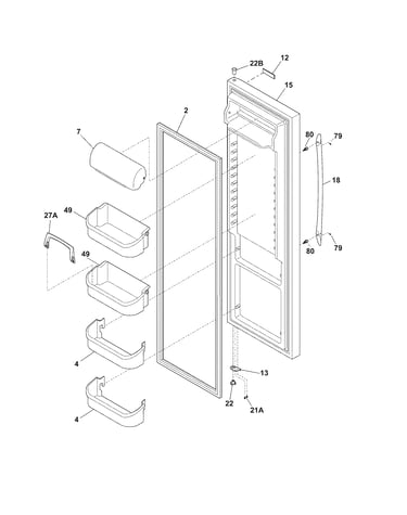 Refrigerator door