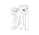 Electrolux E42BS75ETT cabinet-fresh food/refr diagram