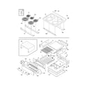 Electrolux EW30EF65GWA top/drawer diagram