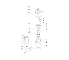 Electrolux E24CM75GSSA grinder assembly diagram