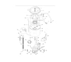 White-Westinghouse SWX703HS0 motor/tub diagram