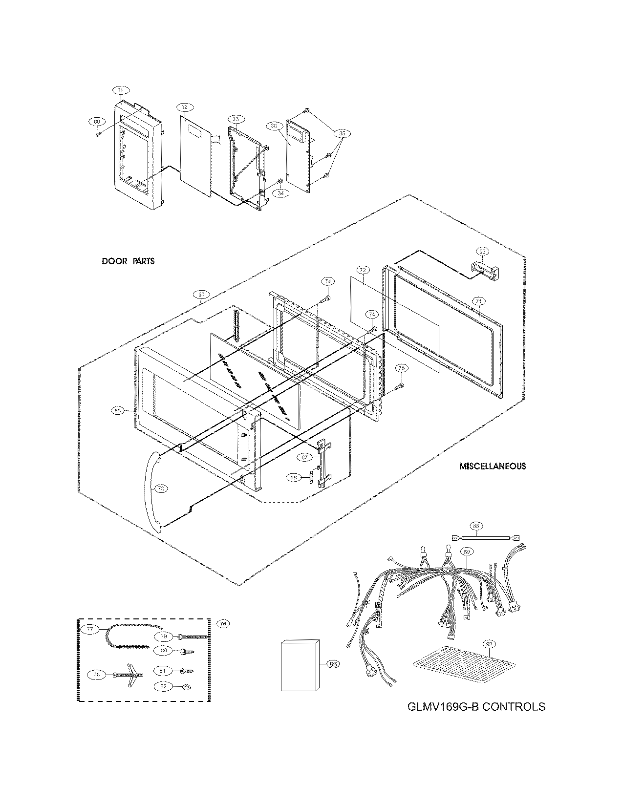 Control panel,door,misc