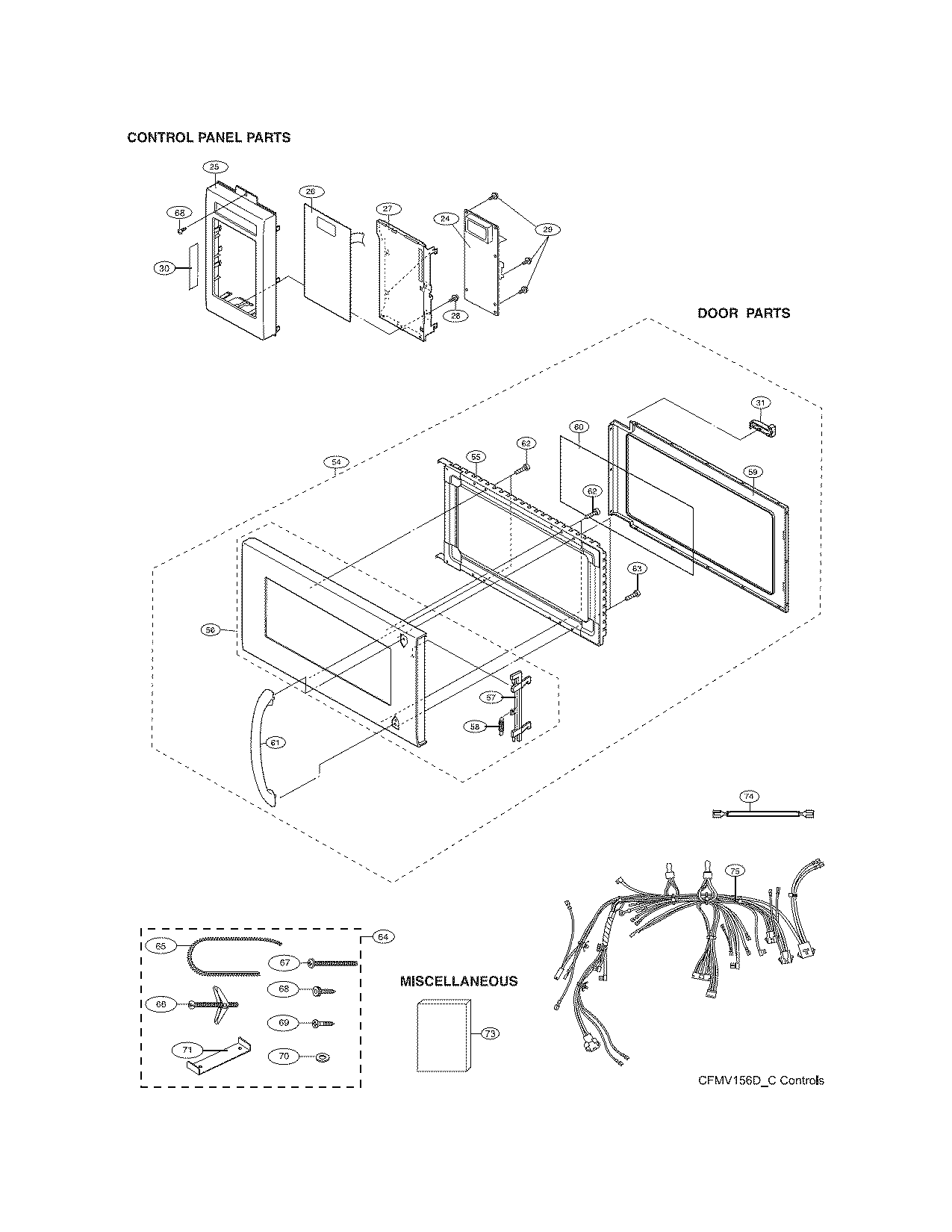 Control panel,door,misc.