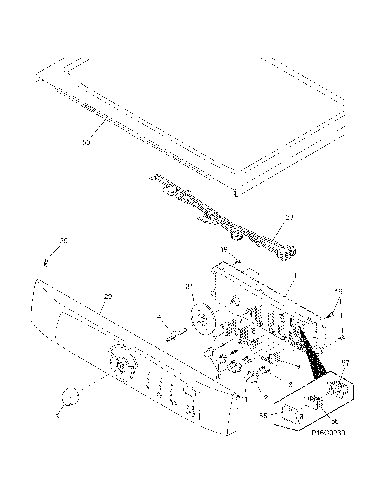 Controls/top panel
