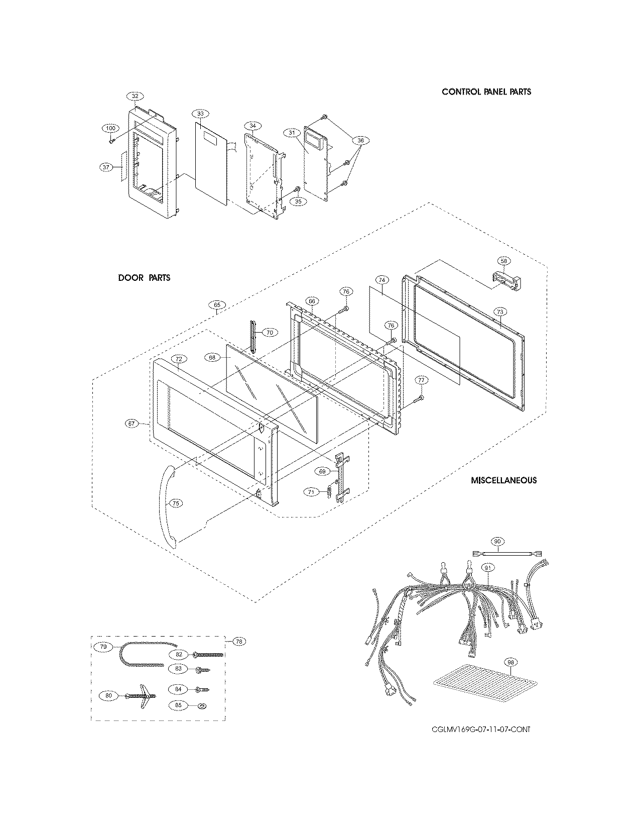 Control panel,door,misc.