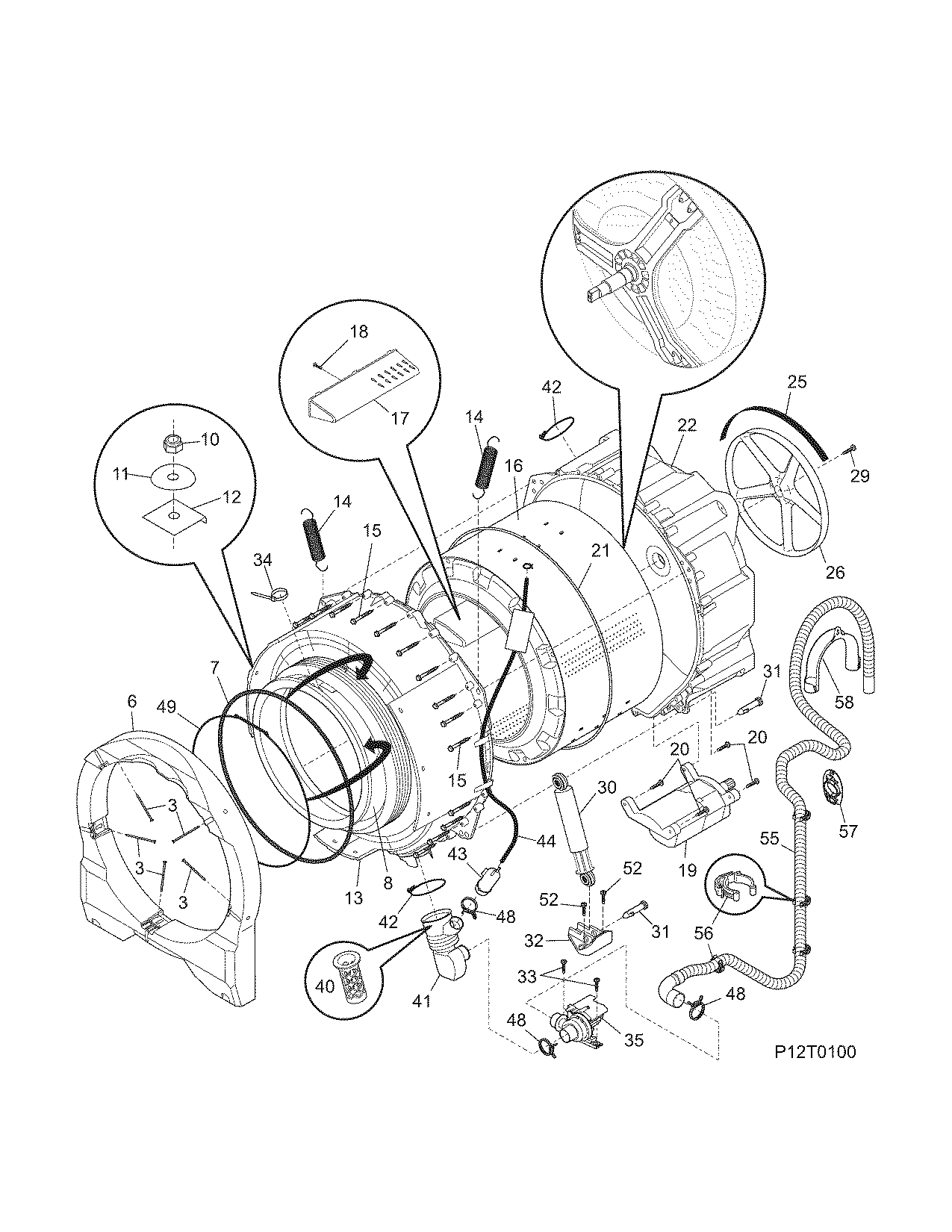 Motor/tub
