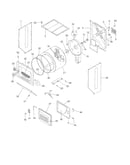 Upper cabinet/drum heater