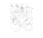 White-Westinghouse SWSG1031HS0 motor/blower/belt diagram