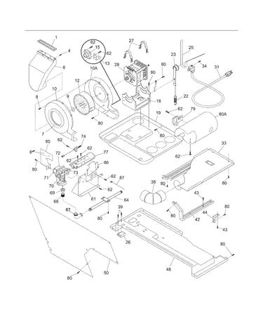 Motor/blower/belt
