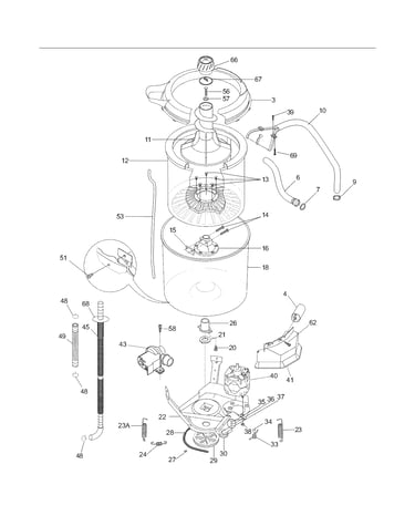 Motor/tub