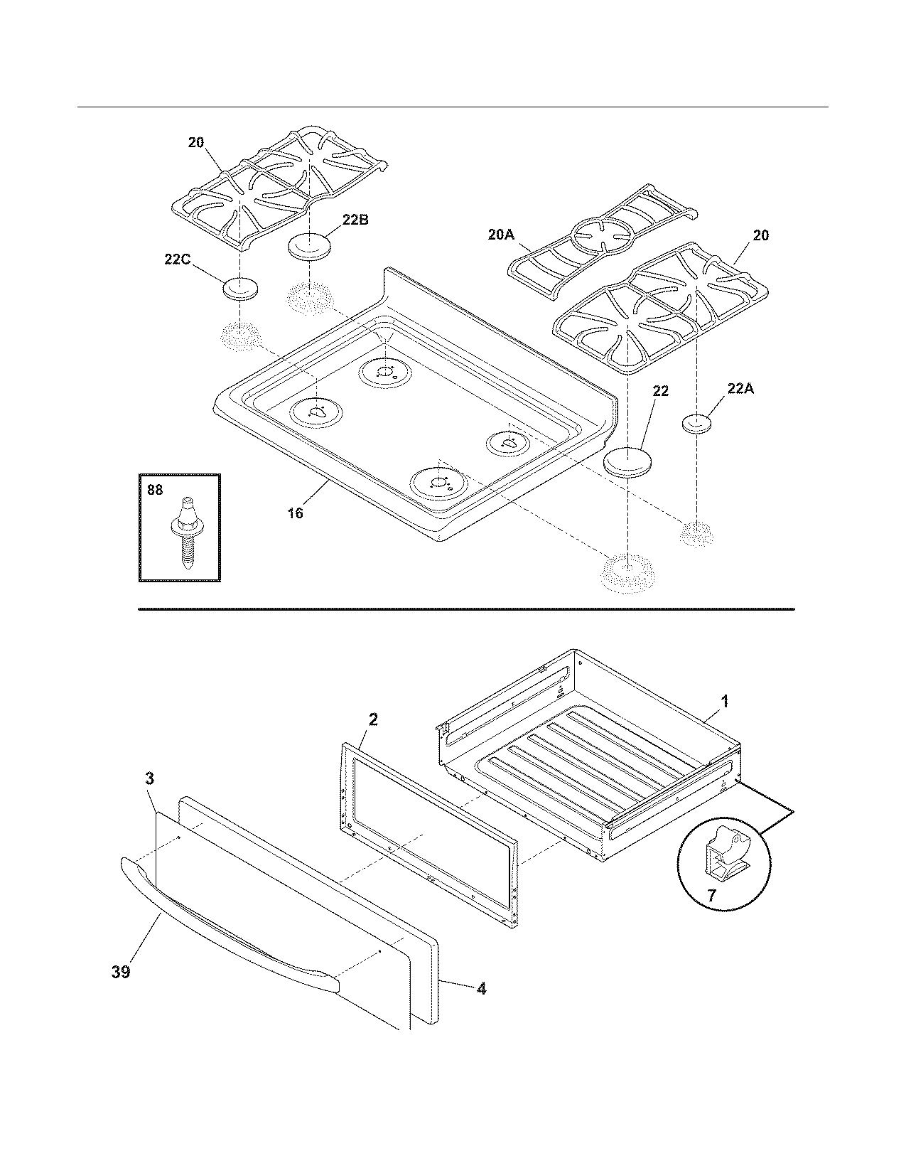 Top/drawer