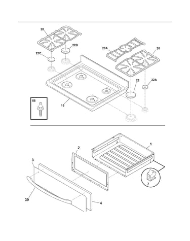 Top/drawer