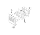 Frigidaire FEF369HCA door diagram