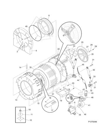 Motor/tub