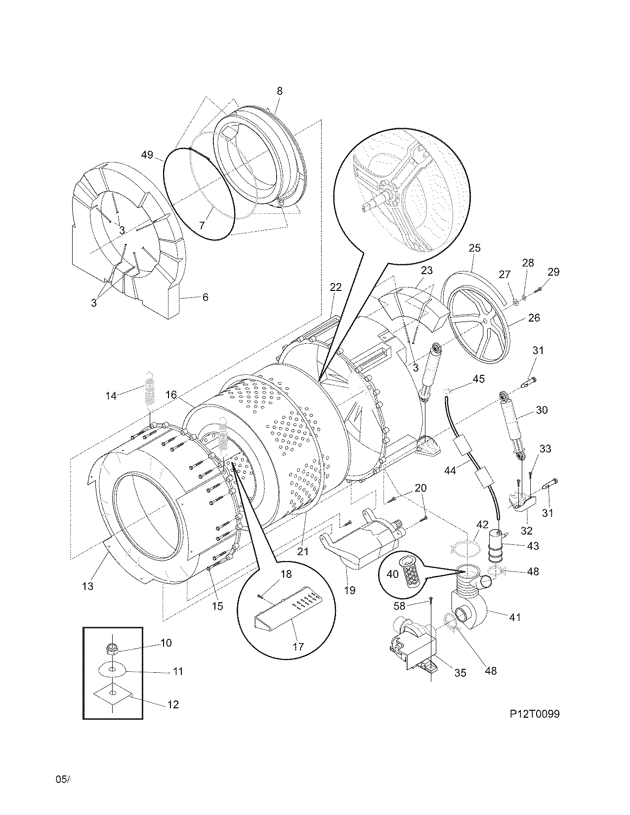 Motor/tub