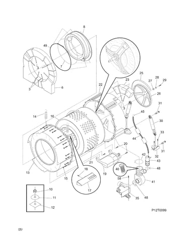 Motor/tub