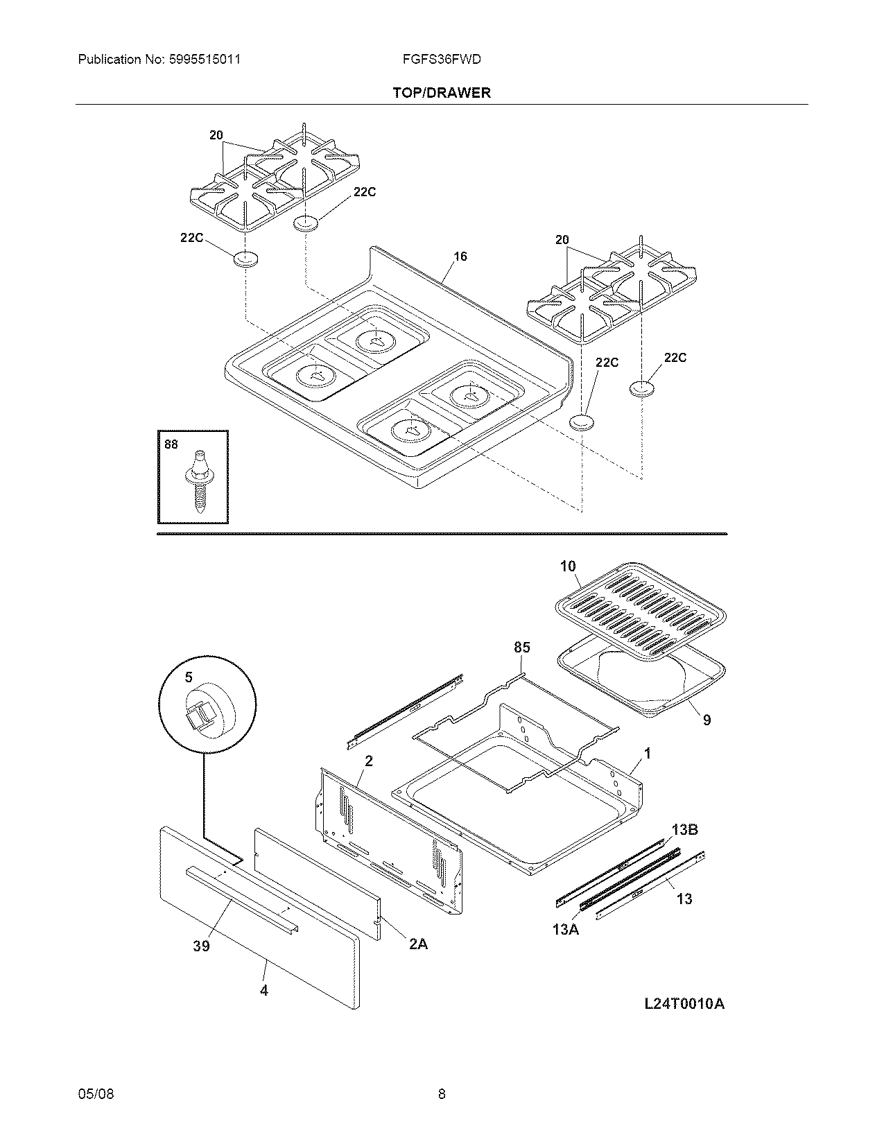 Top/drawer