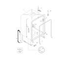 Frigidaire FDBB240FB4 tub diagram